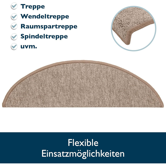 Килимки для сходів Beautissu 55x15 см - 15 шт. вузькі килимки для сходів самоклеючі килимки для сходів в приміщенні килимок для сх