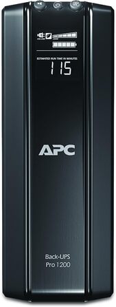 ДБЖ APC by Schneider Electric Back UPS PRO 900 ВА потужністю 900 ВА - BR900G-GR - в т.ч. страхування захисту пристрою вартістю 150 000 євро (5 функцій енергозбереження, багатофункціональний дисплей) (живлення 1200 ВА, виходи IEC - IEC, одинарний)