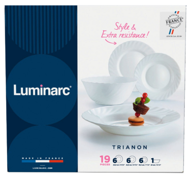 Сервіз столовий LUMINARC TRIANON, 19 предметів (6190442)