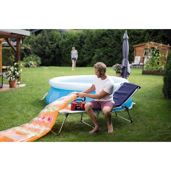 Акумуляторний компресор Einhell PRESSITO 18/21 Power X-Change (18 В, макс. 10,5 бар, потужність всмоктування 21 л/хв, частота обер