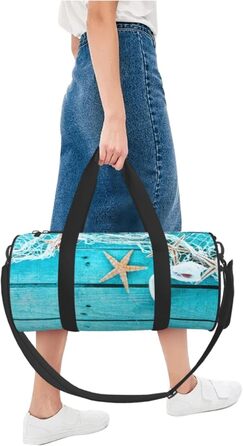 Спортивна сумка, дорожня сумка, пляжна палатка, морська колекція, вінтажний стиль, бохо-принт, сумка для ночівлі, чорний колір, універсальний розмір, сумка для подорожей