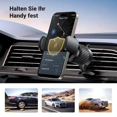 Тримач для мобільного телефону автомобільна вентиляція 360 поворотний тримач для мобільного телефону з міцним металевим гачком ком