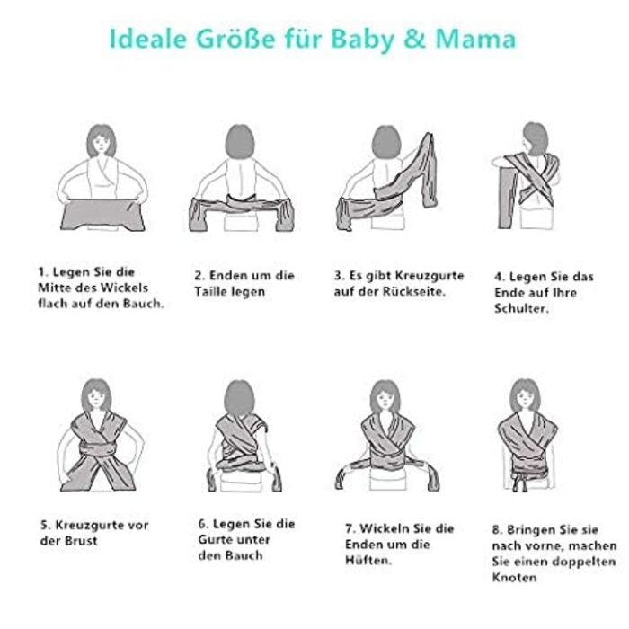 Еластичний слінг для новонароджених і малюків, дитячий слінг, дитячий слінг, слінг-переноска для живота, слінг для новонароджених