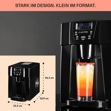 Машина для виробництва кубиків льоду Klarstein – компактний та швидкий льодогенератор