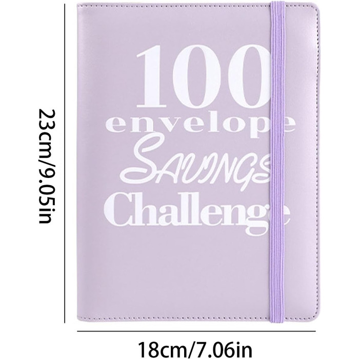 Планувальник бюджету, бюджетний швидкозшивач із поліуретанової шкіри, завдання на 100 днів заощадження, легкий і веселий спосіб заощадити 5,050 євро, бюджетна книжка з грошовими відділеннями для ощадної книжки для потоплення коштів (рожева)