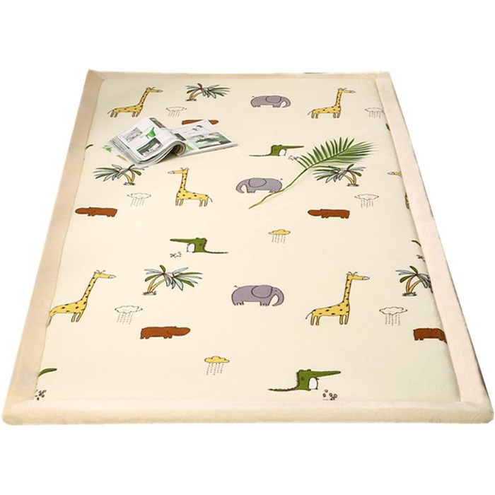 Дитячий килим Loartee для дитячої кімнати, дитячий килим, кораловий червоний оксамитовий килимок, як ковдра для повзання для дитин