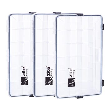 Водонепроникний ящик для рибальських снастей Zite 35x25 см - Коробка для дрібних деталей, Коробка для наживки, Коробка для рибальських аксесуарів - Набір з 3 шт. , Коробка для рибальської наживки, Рибальська коробка, Рибальські коробки, Коробка для рибаль