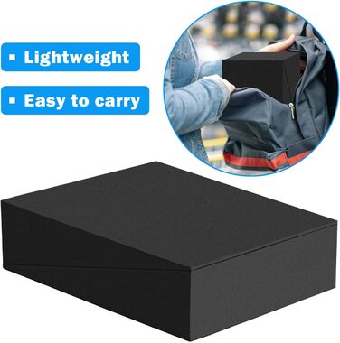 Дошки для йоги, похилі дошки для розтяжки та балансу, покращують глибокі присідання, 28 x 25 x 9 см, чорні, 2 шт.