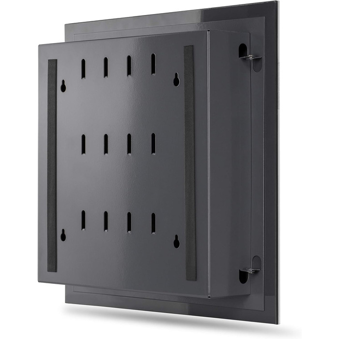 Скринька для ключів Bonsport зі скляною магнітною дошкою - дошка для пам&39яток, включаючи 6 магнітів - ідеально підходить для коридору, вхідної зони, офісу - 33x33x6,8 см - антрацит