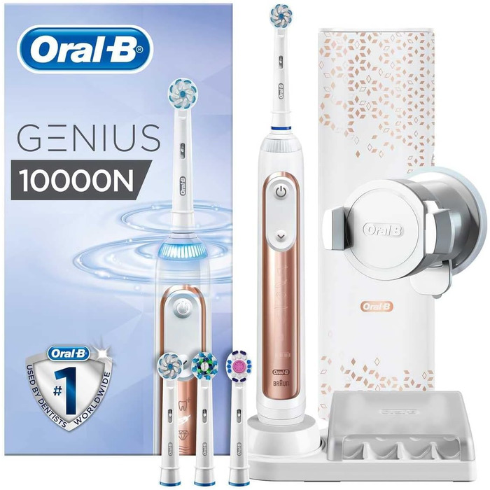 Електрична зубна щітка Oral-B Genius 9000 Ротаційна/Коливальна/Пульсуюча Рожеве Золото