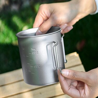 Термостійка кружка для напоїв, кружка для кемпінгу на свіжому повітрі, кава, кружка для скелелазіння для зручних подорожей, компактний посуд для кемпінгу 750 мл