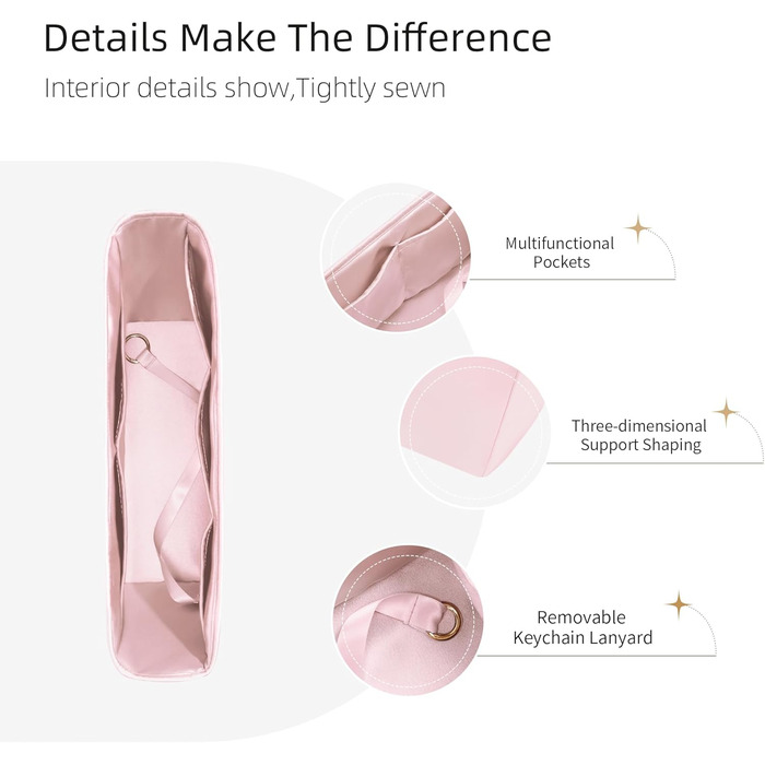 Організатор для сумок ZYZii, Організатор для сумок преміум-класу з шовку Perfect Fit Neverfull PM/MM/GM, Організатор для розкішних