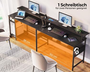 Г-подібний ігровий стіл Rolanstar, 137 x 108 см, метал / дерево, чорний