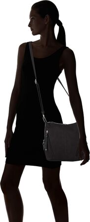 Жіноча сумка через плече середнього розміру 33x15,5x28,5 чорна