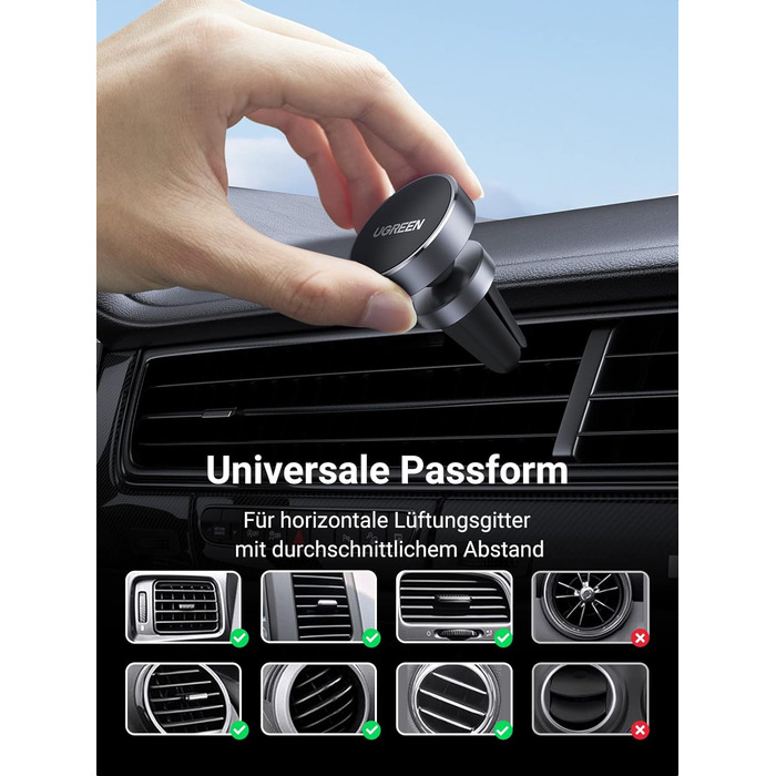 Тримач для мобільних телефонів Автомобільний магнітний тримач для мобільних телефонів для автомобільної вентиляції Сильне кріпленн