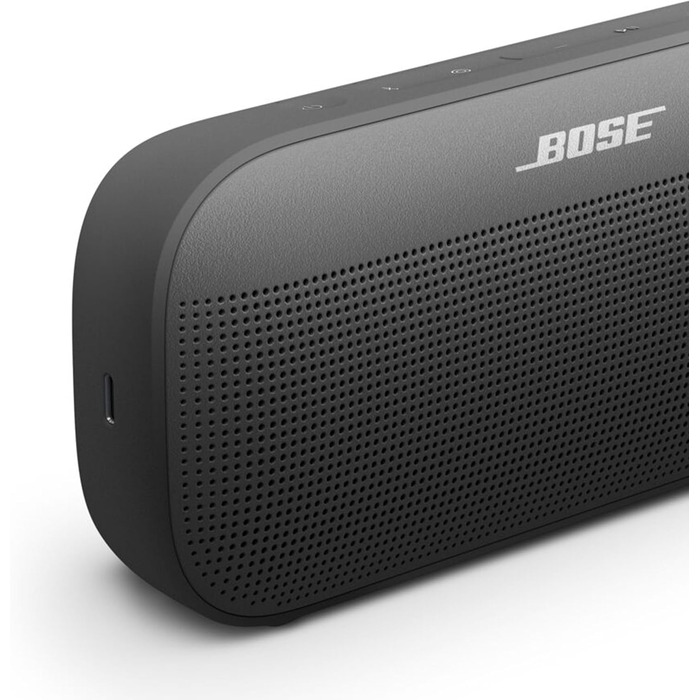 Портативна Bluetooth-колонка Bose SoundLink Flex (2-го покоління), портативна вулична колонка з реалістичним звуком, до 12 годин автономної роботи, пило- та водонепроникна, чорна