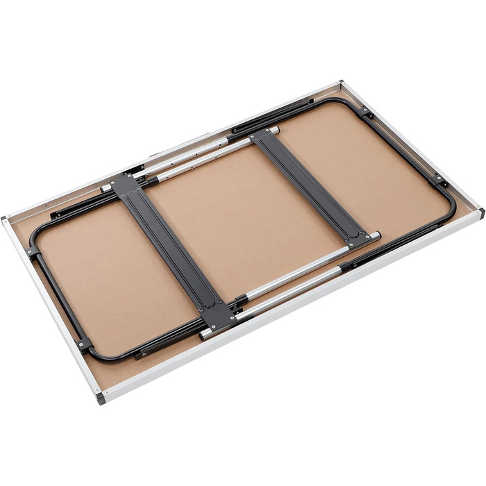 Алюмінієвий кемпінговий стіл Spetebo з регульованою висотою 100x60 см - регулюється по висоті до 4 рівнів (73, 80, 87 та 94 см) - практично складається