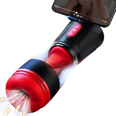 Електричний мастурбатор Seekheart для чоловіків, з 9 режимами смоктання, 9 режимами вібрації та 9 режимами «лизання»