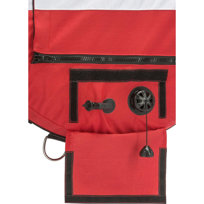 Надувний маркерний буй Cressi для фрідайвінгу та водних видів спорту, червоно-білий, унісекс