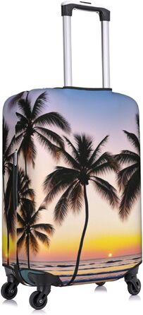 Чохол для валізи Захід Сонця, міцний захист для багажу, підходить для валіз розміром 45.7 - 81.3 см, розмір XL, Чорний, X-Large