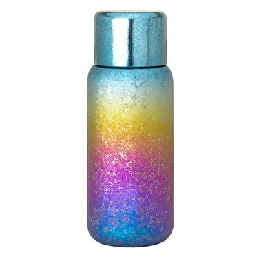 Надлегка 450-мілілітрова двостінна ізольована пляшка для чаю для кемпінгу та походів, титановий сплав, сірий колір