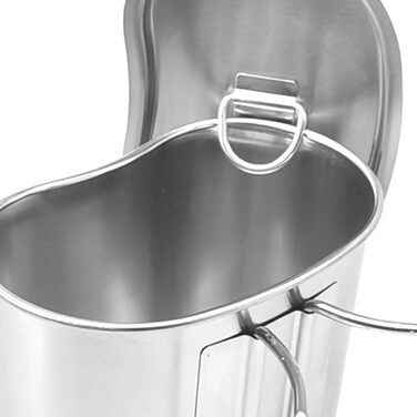 Кемпінгова кружка зі складною ручкою, 700 мл, кружка з нержавіючої сталі з кришкою, для активного відпочинку, кемпінгу, походів та пікніків