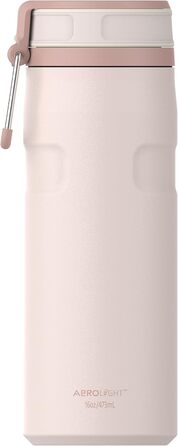 Пляшка Stanley IceFlow Twist Flip 0,47 л - Зберігає напої крижаними протягом 12 годин - 3 днів - Можна мити в посудомийній машині - Перероблена нержавіюча сталь - Без BPA - Двостінна вакуумна ізоляція - Рожевий кварц 470 мл