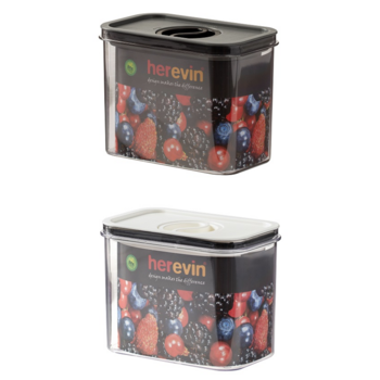 Контейнер HEREVIN Canister-Vacuum Lid-White-Black 1.2 л (161179-000) (7077942)