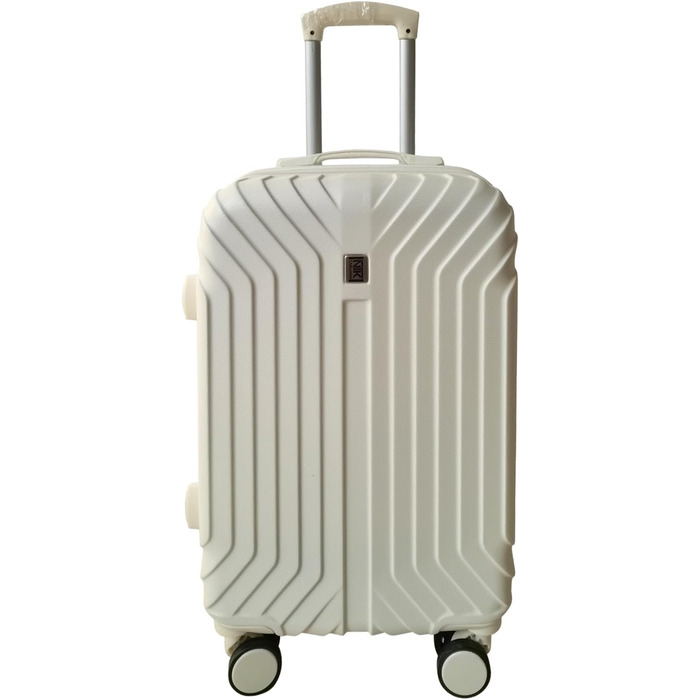 Набір валіз Mabell 4 шт., жорсткий корпус, на колесах, телескопічна ручка, кодовий замок, білий колір, колекція NTK