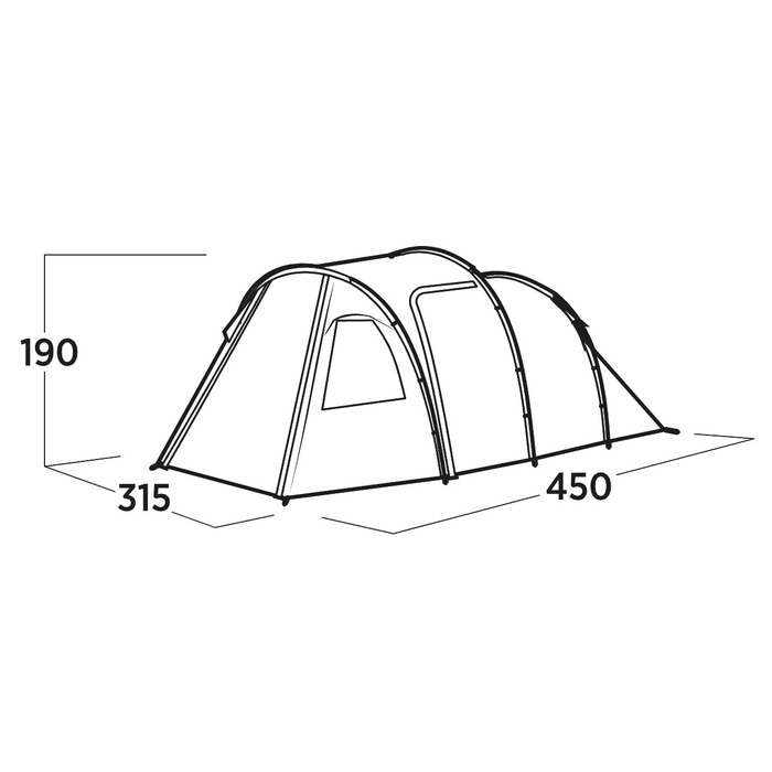 Намет п'ятимісний Easy Camp Hidra 5 (120491)