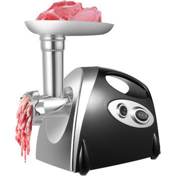 Електрична м'ясорубка 2800 Вт 220В автоматична м'ясорубка з нержавіючої сталі з насадкою для фаршу для ковбас та насадкою для соси