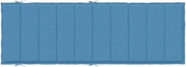 Подушка для шезлонга CIADAZ Melange Blue 186x58x3 см тканина, подушка для шезлонга, подушка для шезлонга, подушка для шезлонга, подушка для лави, подушка для стільця для високих стільців, подушки для шезлонга - 4002480