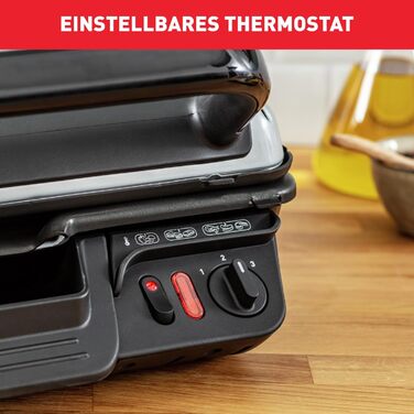 Контактний гриль 2-в-1 Tefal GC3050 сендвічниця та настільний гриль/BBQ, подвійна антипригарна поверхня, регульований термостат, 2000 Вт, 32 x 32 x 14 см