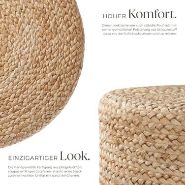 Пуф ручної роботи з джуту в стилі бохо, круглий табурет, меблі для декору кімнати, подушка на підлогу, подушка на сидіння на підлогу, пуф-табурет, м&39який табурет, крісло-мішок, табурет для сидіння, подушка на сидіння на підлогу - Ellipse