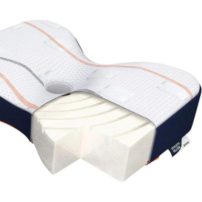 Спортивна подушка Подушка для голови - Підтримка шиї, оптимальна вентиляція - Біла - 50 x 35 см