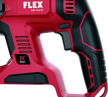Акумуляторний перфоратор Flex CHE 18.0-EC C (без акумулятора, з безщітковим двигуном, напруга акумулятора 18 В, кількість ударів в хвилину 0-4500, максимальна енергія удару 1,7 Дж) 491284