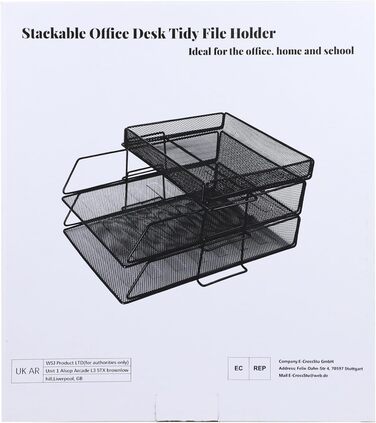 Ярусний лоток для листів, лоток для документів на робочому столі, лоток для паперу, органайзер для робочого столу, лоток для паперу, папка для документів, A4, тримач для документів для дому, офісу, школи 34,5 x 25,5 x 16,9 см, 2-