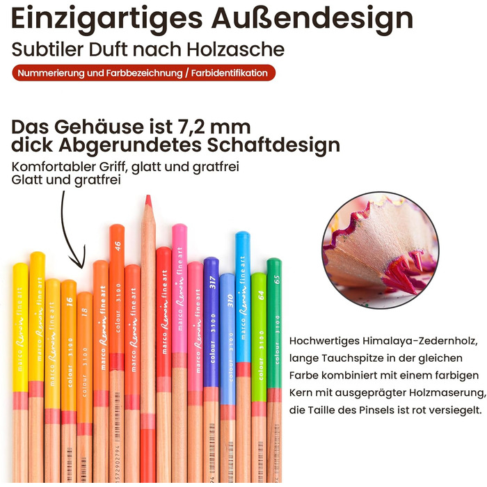 Кольорові олівці MARCO для дорослих - набір із 120 яскравих кольорів, ідеальні професійні олівці для живопису олією, дерев&39яні олівці, кольорові олівці в залізній коробці для студентів-художників та професіоналів, упаковка із 120 олійних олівців
