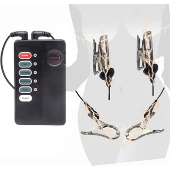 Електрошок кліпси JCBDTXTY, стимуляція сосків та клітора, BDSM-набір