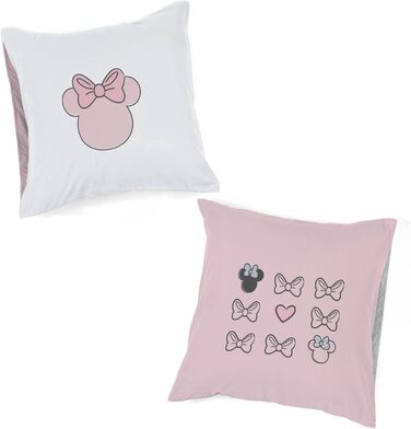 Комплект дитячої постільної білизни Disney Minnie One of a Kind з 100 бавовни з 4-х предметів, розмір двоспального ліжка 200x200 с