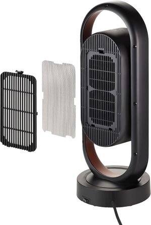 Обігрівач Unold 86535 3D - мідний/чорний, 1800 Вт, захист від перегріву, клас захисту II, вентиляція, тепле повітря, гаряче повітря, 3D циркуляція повітря - коливання 80