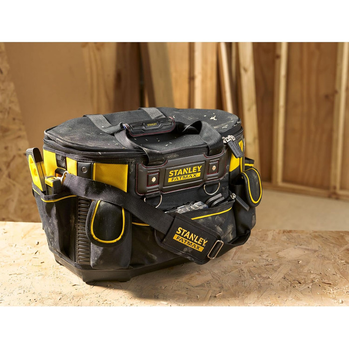 Сумка для інструментів Stanley FatMax (50x33x31см, з круглим отвором, стабільна конструкція, легкодоступні відділення, ергономічна ручка) FMST1-70749 Одномісна