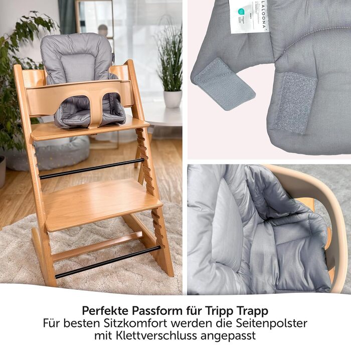 Редуктор сидіння LaLoona для стільчика для годування Stokke Tripp Trapp - подушка для дитячого сидіння з покриттям, яке можна прат