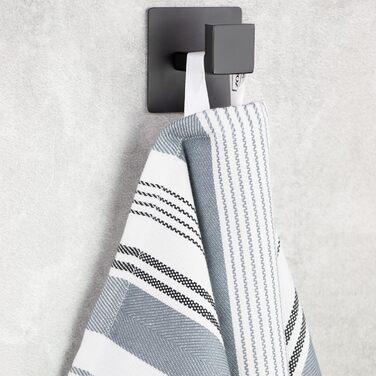 Набір з 4 чайних рушників, приблизно 50x70 см, бавовна, сіра смужка