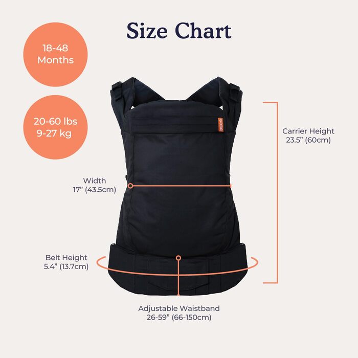 Дитячий рюкзак-переноска зі 100 бавовни, 2 положення для перенесення, дитяча переноска спереду/ззаду, дитяча переноска Hiking, 9-2