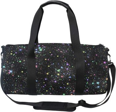 Спортивна сумка Космічний Райдуга з міцного канвасу для подорожей та спорту, унісекс