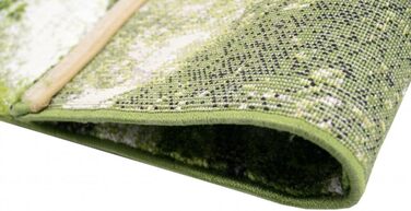 Дизайнерський килим для вітальні килим з коротким ворсом лісові дерева в зеленому кольорі розмір 200 x 290 см 200 x 290 см зелений