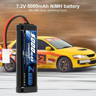 Акумулятор 7,2V 5000mAh RC Автомобіль RC Вантажівка HPI Losi Kyosho Хобі для RC Автомобілі Літак Вертоліт Човен (2 Пакети)