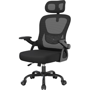 Ергономічне офісне крісло rattantree, стілець для роботи з відкидними підлокітниками, підголівником та спинкою