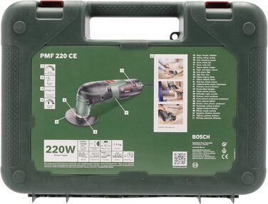 Багатофункціональний інструмент Bosch PMV 220 CE (220 Вт, для приладдя Starlock, у кейсі) у кейсі PMV 220 CE